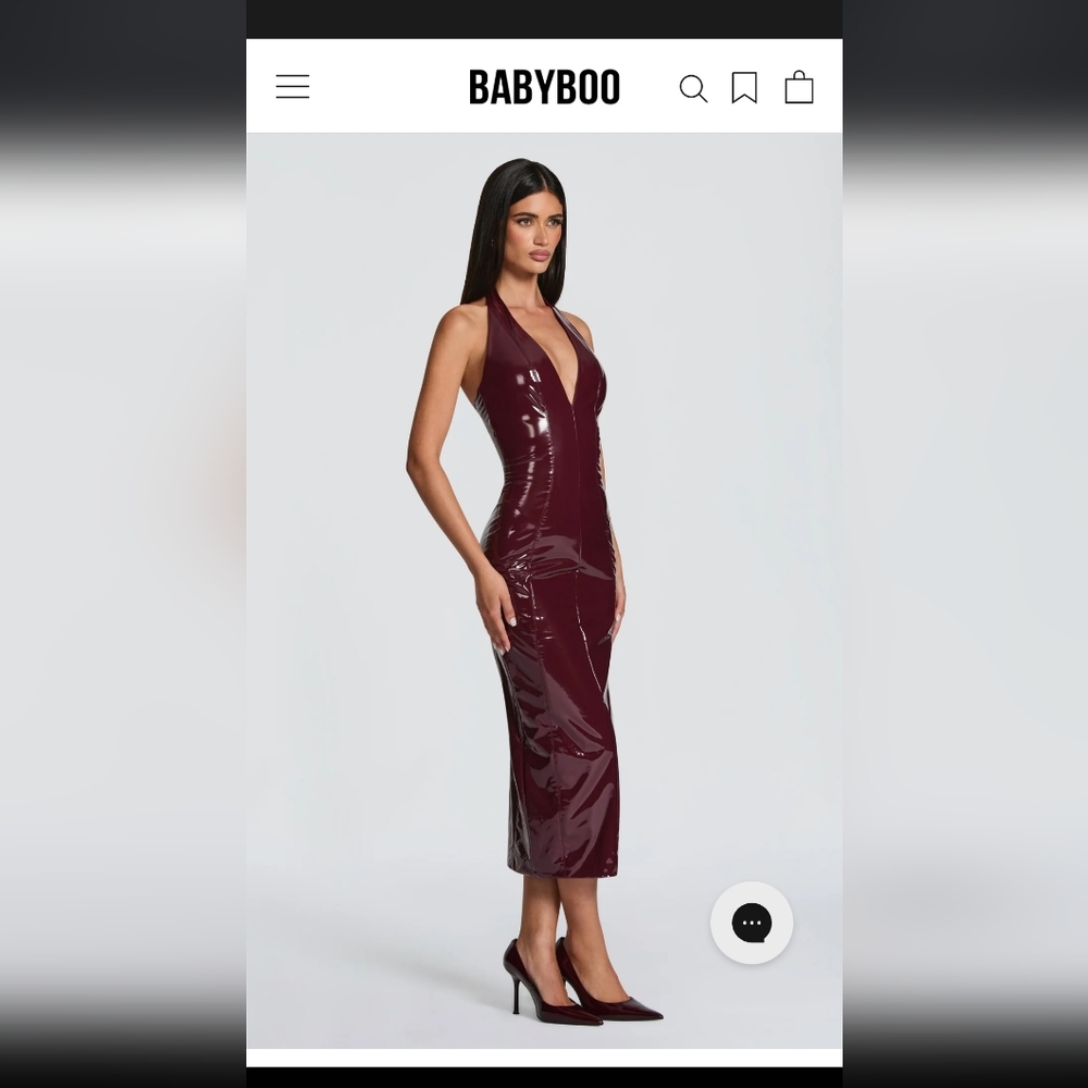 Babyboo Deep Wine Backless Dress